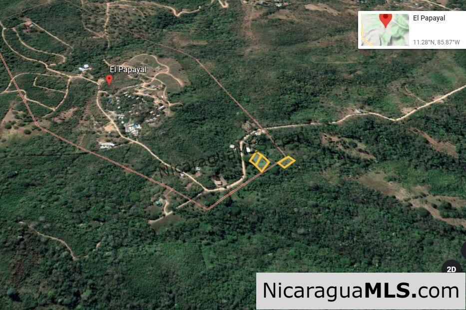 SALE PENDING - 3 Lots for sale in Rancho El Papayal, San Juan del Sur. Panoramic views