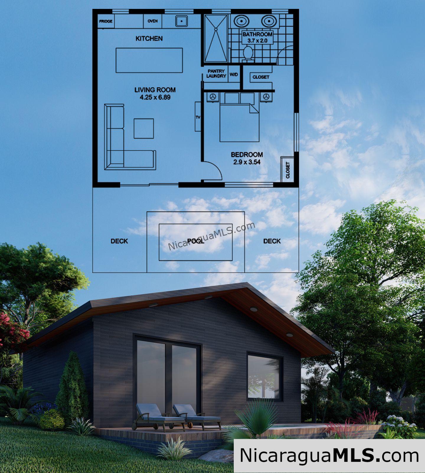 One bedroom Forest House, San Juan del Sur.