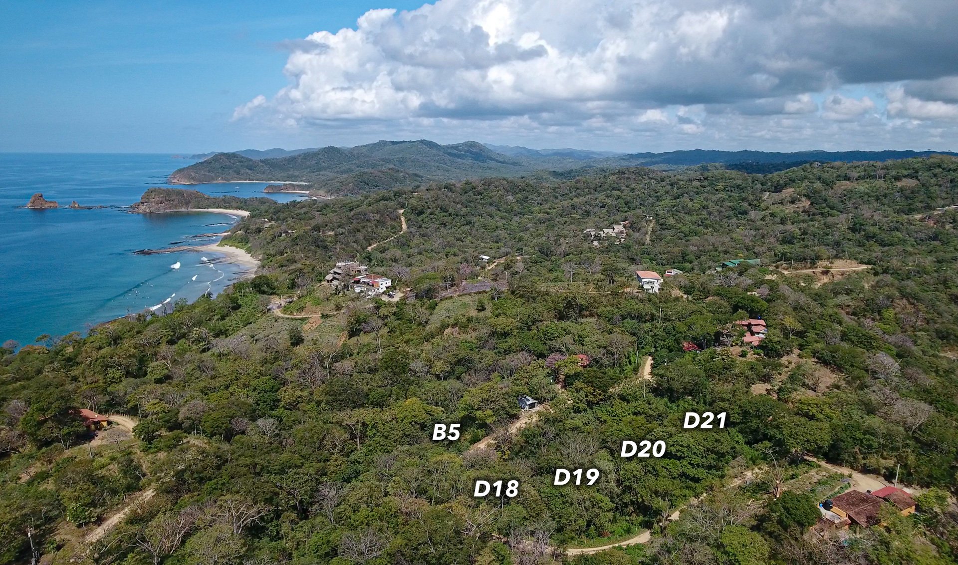 Forested Lots near Marsella & Maderas Beach